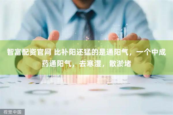 智富配资官网 比补阳还猛的是通阳气，一个中成药通阳气，去寒湿，散淤堵